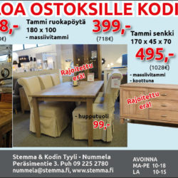 Tervetuloa ostoksille Kodin Tyyliin